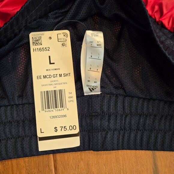 Adidas x Eric Emanuel McDonalds All American Game GT Shorts Men's Large H16552 - Picture 5 of 5